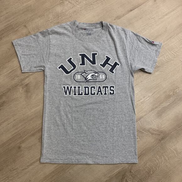 Champion University Of New Hampshire UNH Wildcats T-Shirt Men's Small S Gray Tee - Picture 1 of 6